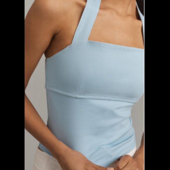 Brand New By Anthropologie Structured Halter Top - Picture 2 of 4